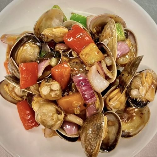 豉椒炒蚬 Clams with Black Bean Sauce